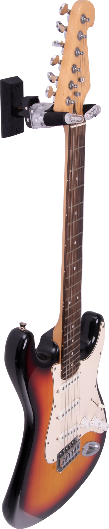 HERCULES HCGSP-38WBLT GITARRENWANDHALTERPLEXI AGS PLUS HOLZSOCKEL, 20JAHRE EDITION - DANYS MUSIC SHOP VILLACH
