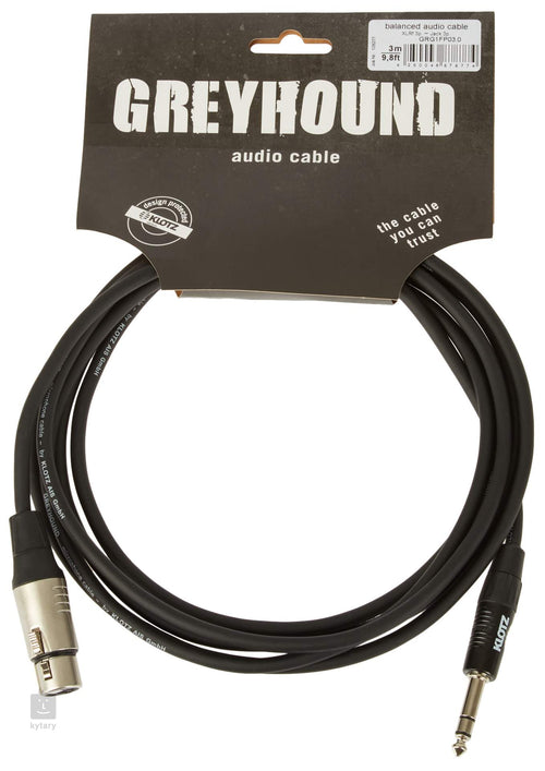 KLOTZ GRG1FP03.0 3M XLR F AUF SYM.6,3 KLINKE