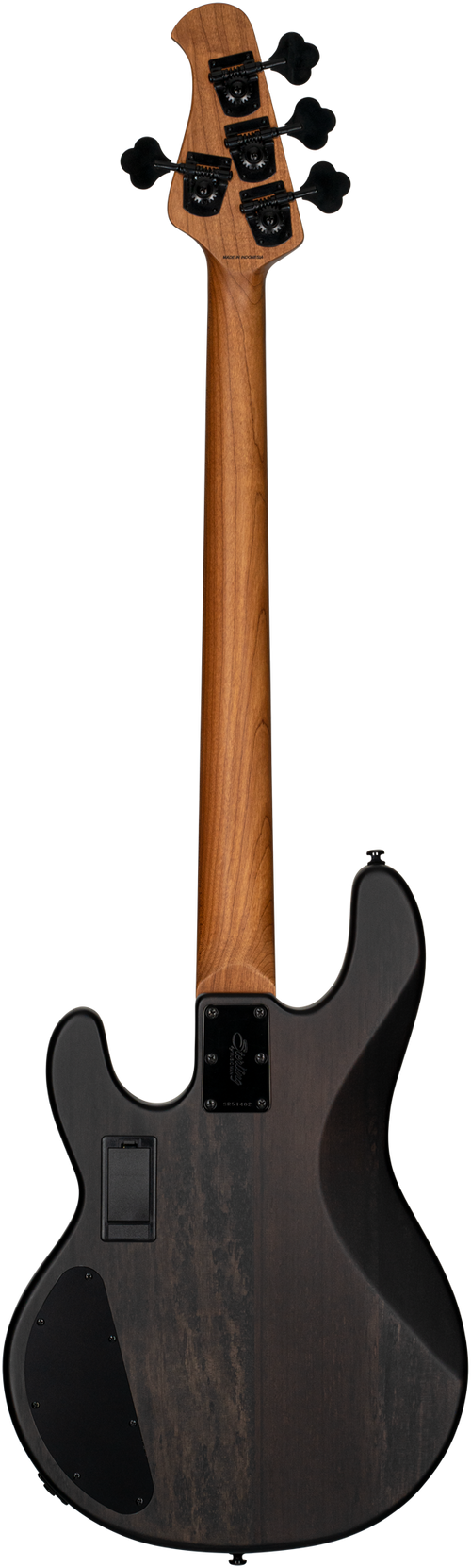 STERLING BY MUSIC MAN STINGRAY RAY34HH POPLAR BURL TRANS BLACK SATIN - DANYS MUSIC SHOP VILLACH