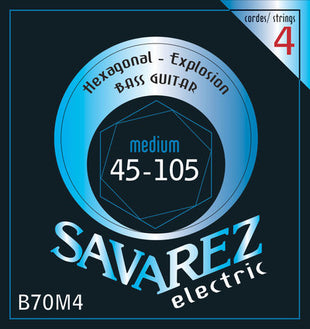 Savarez E-Bass Hexagonal Explosion 4-str. Medio 682.325