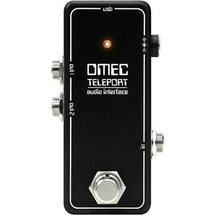 INTERFACCIA AUDIO USB OMEC TELEPORTO ARANCIONE IN EFFETTO FORMATO A PEDALE 